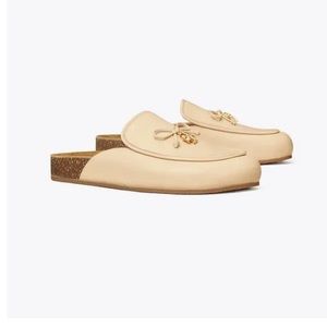 Tory Charm Mule- color Brie